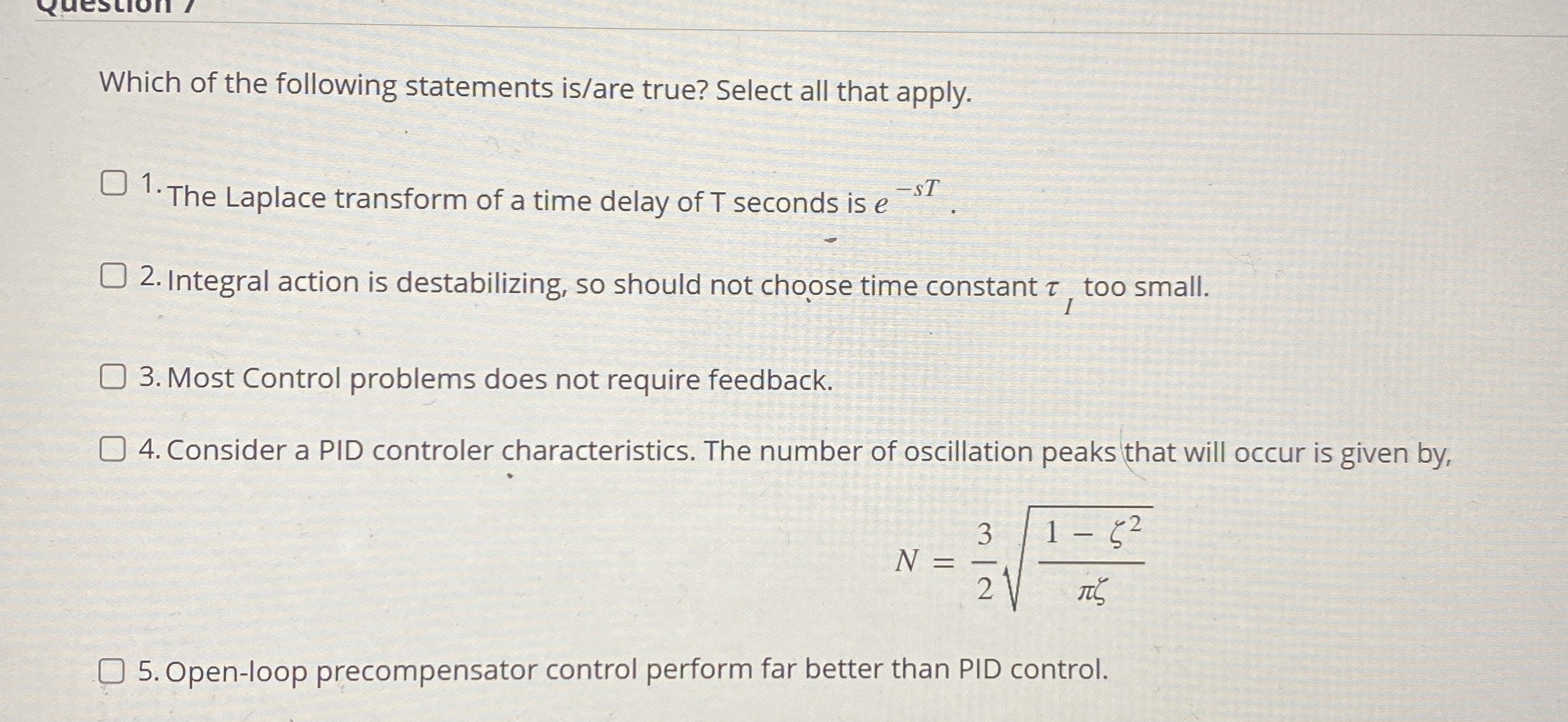 Which of the following statements is / are true?