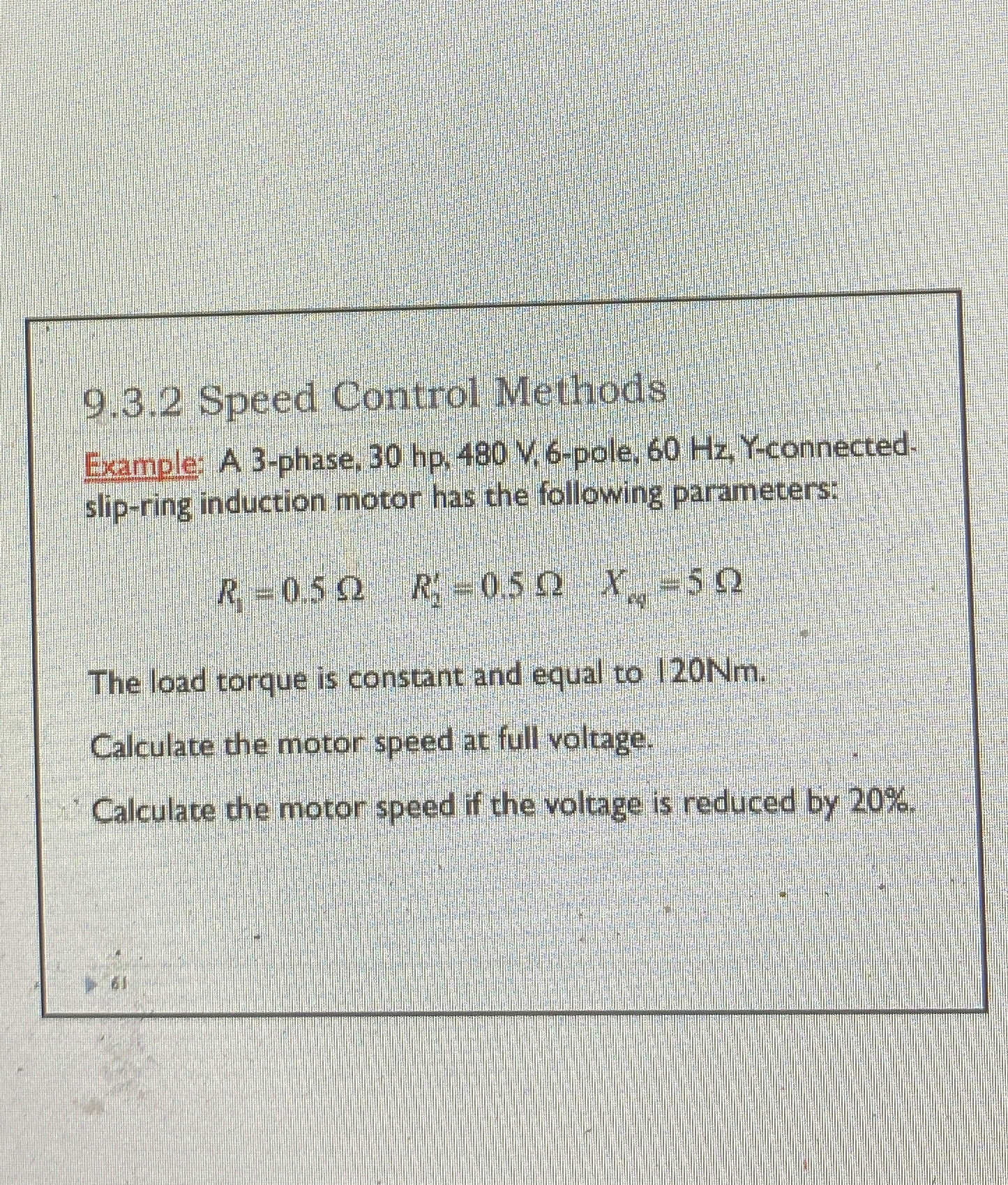 9 . 3 . 2 Speed Control Methods Example: A 3 -