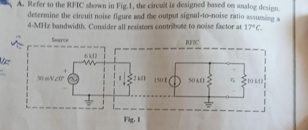 A . Refer to the RFIC shown in Fig . 1 , the