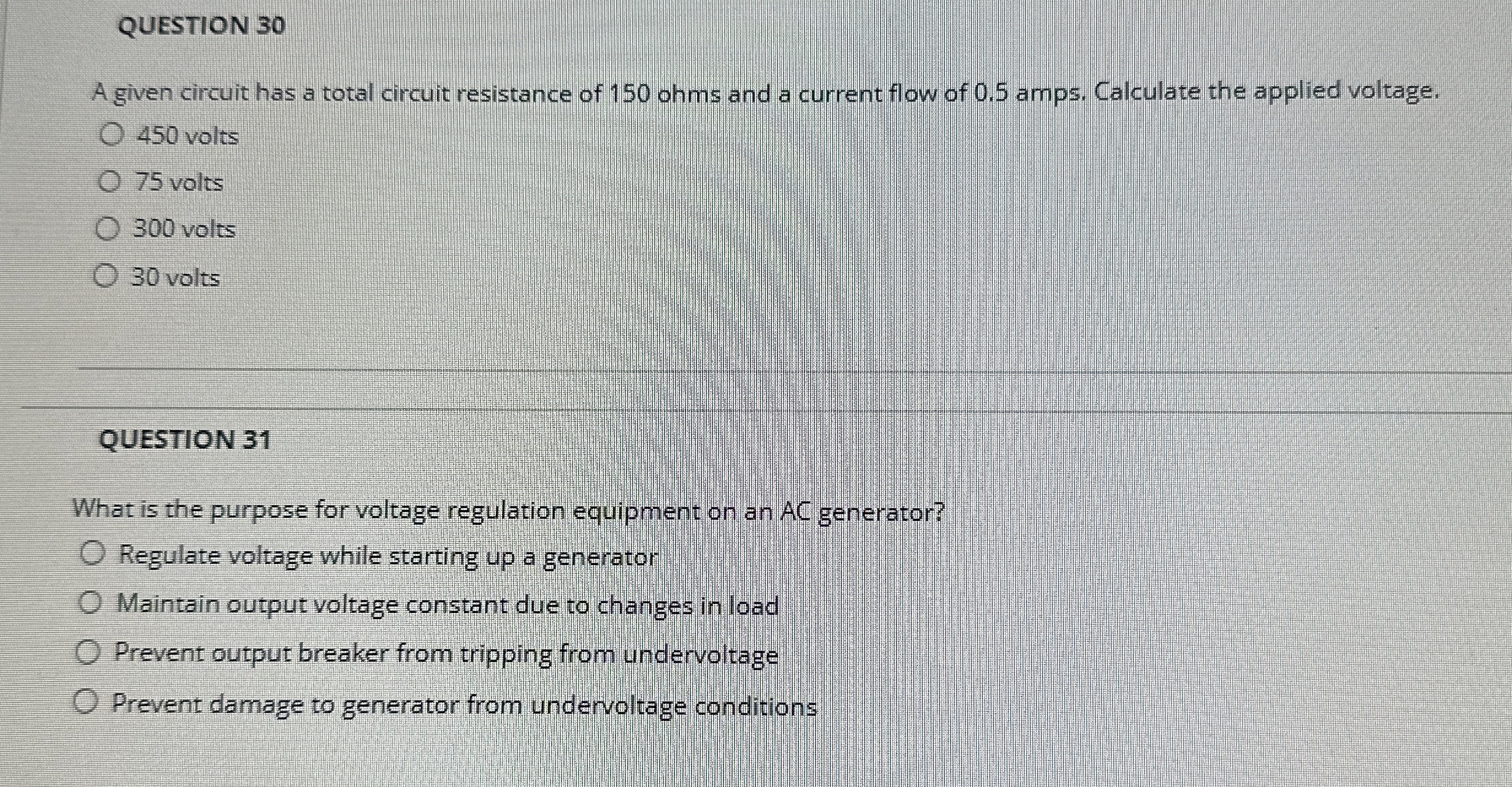 QUESTION 3 0 A given circuit has a total circuit