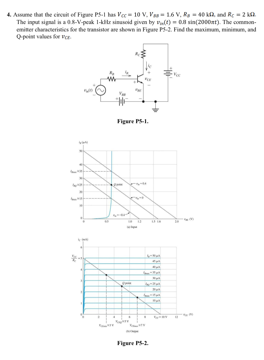 Assume that the circuit of Figure P 5 - 1 has V C