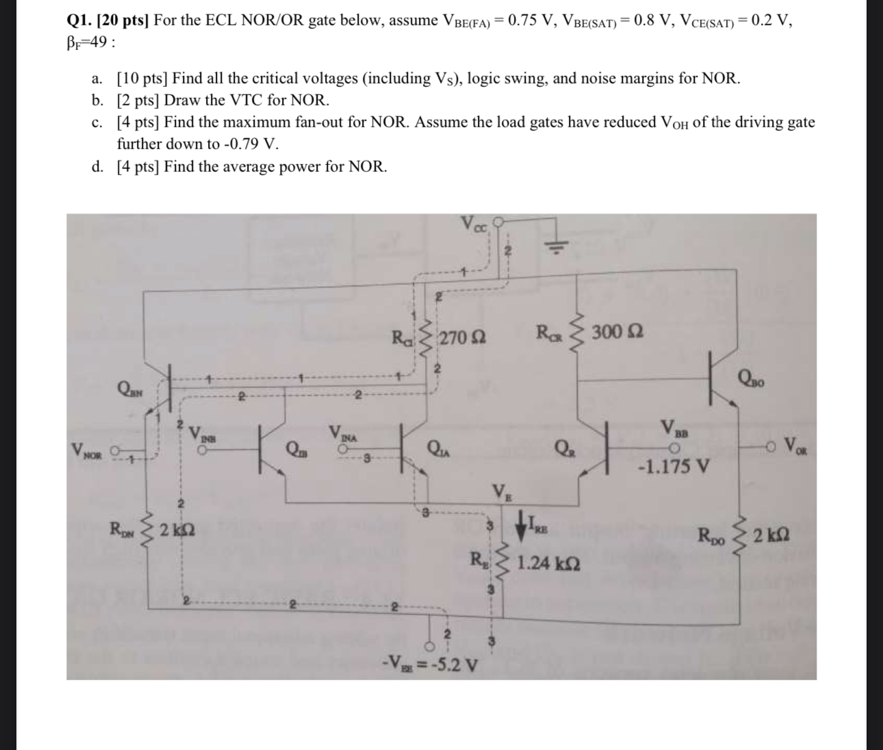 please Specific solution with details Q 1 . [ 2 0