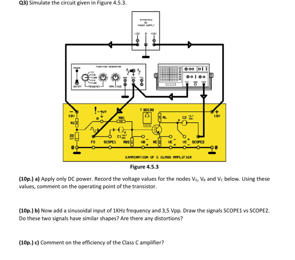 Q 3 ) Simulate the circuit n ADS PROGRAM given in