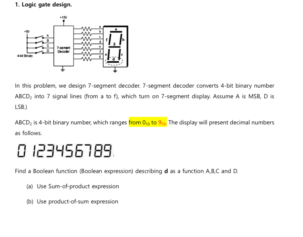 Logic gate design. In this problem, we design 7 -