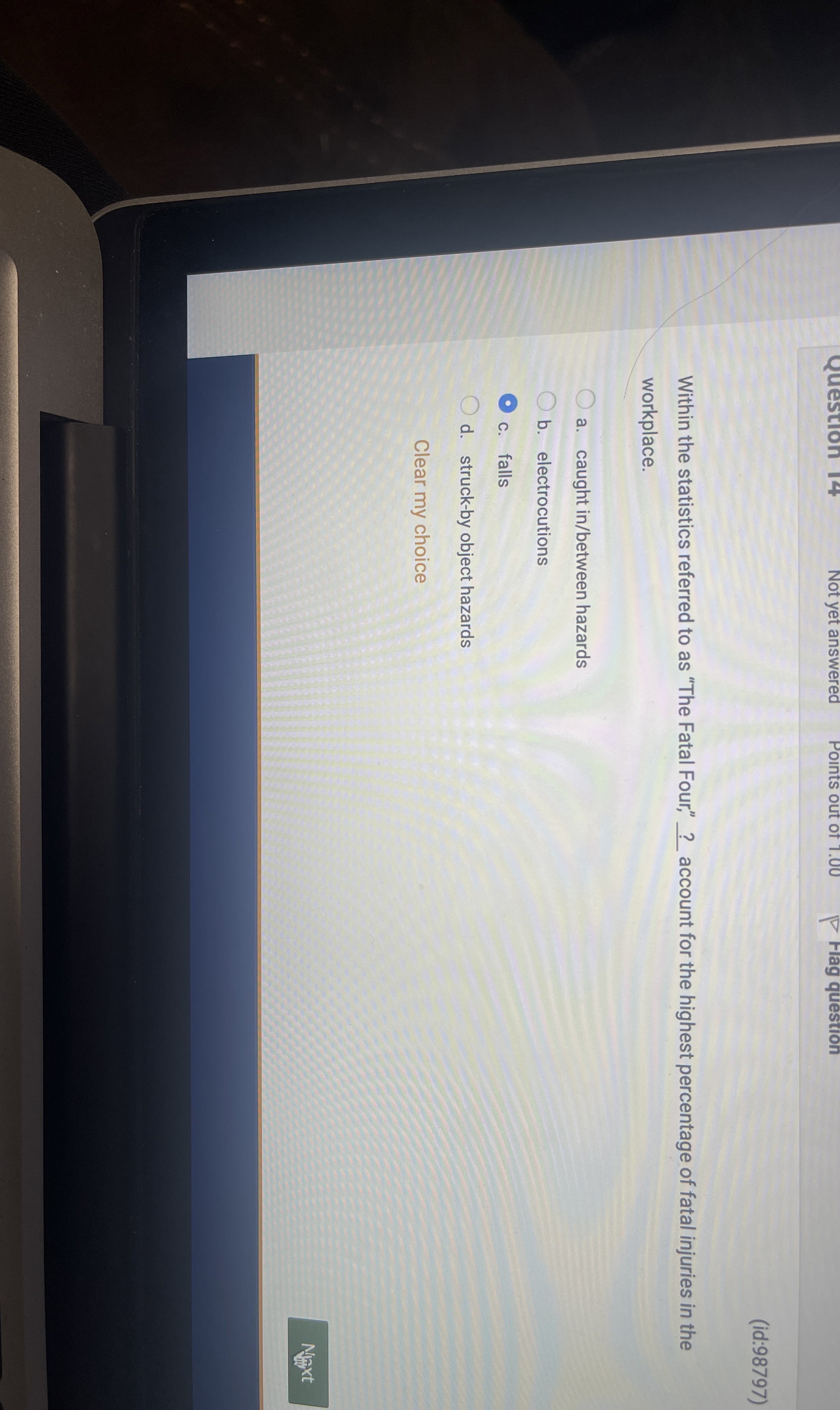 ( id: 9 8 7 9 7 ) Within the statistics referred