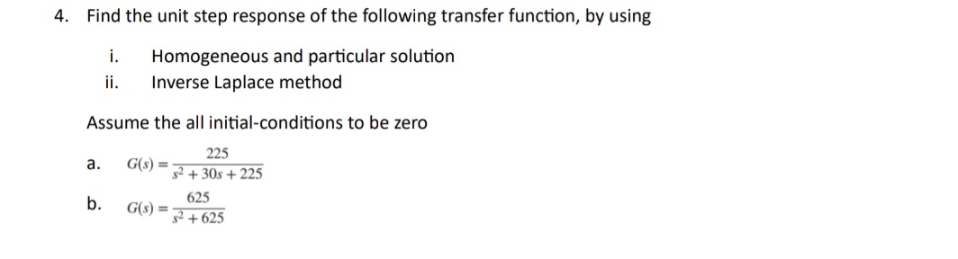 Find the unit step response of the following