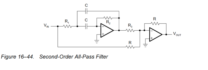 Figure 1 6 - 4 4 . Second - Order All - Pass
