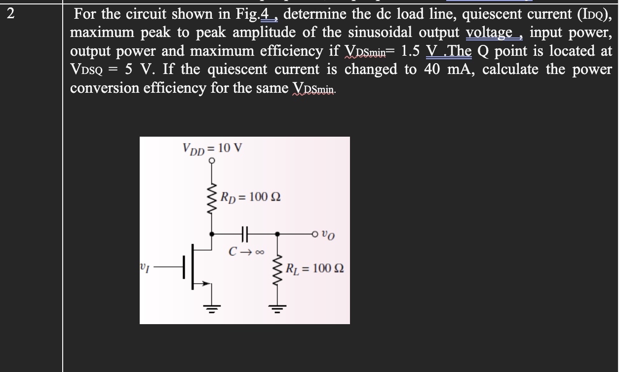 \ table [ [ 2 , For the circuit shown in Fig. 4 ,