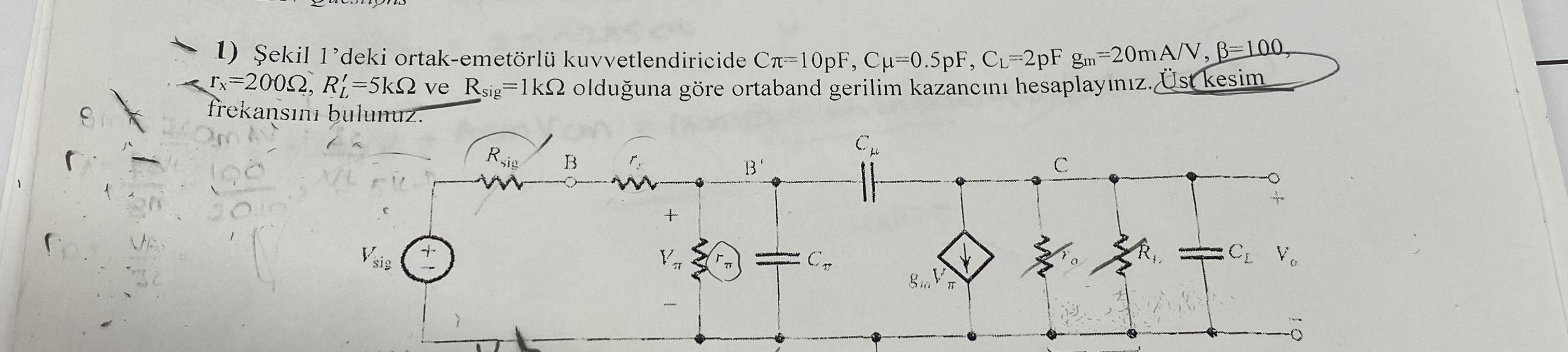 ekil 1 'deki ortak - emet rl kuvvetlendiricide C