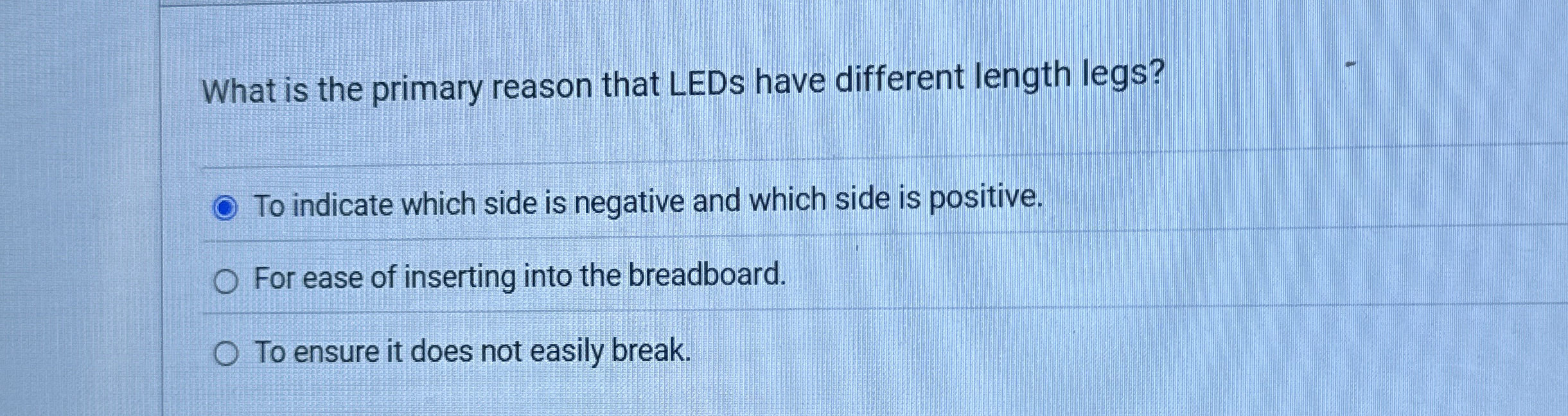 What is the primary reason that LEDs have