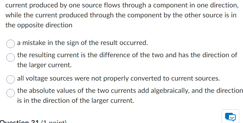 current produced by one source flows through a