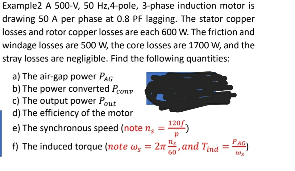 A 5 0 0 - V , 5 0 H z , 4 - pole, 3 - phase