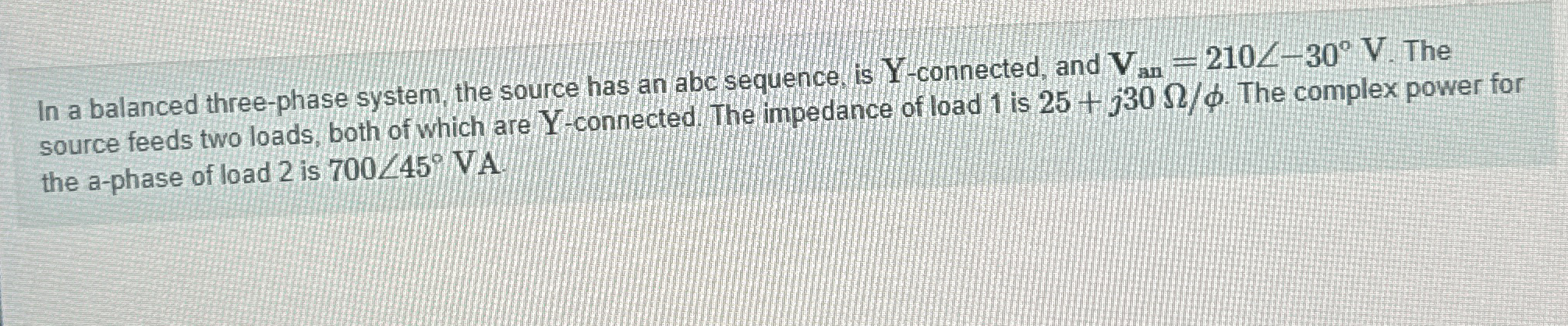 source feeds two loads, both of which are Y -