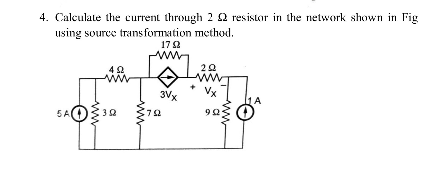 Calculate the current through 2 resistor in the