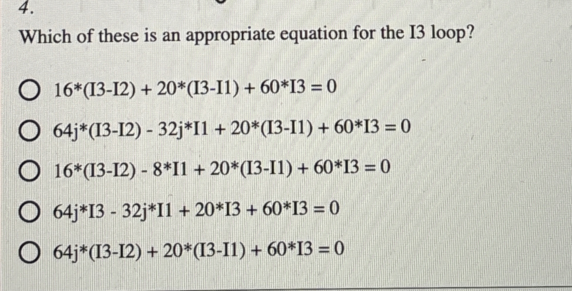 Which of these is an appropriate equation for the