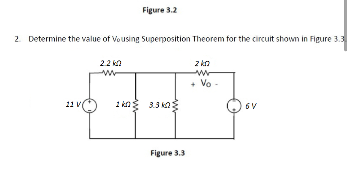 2 . Determine the value of V 0 using