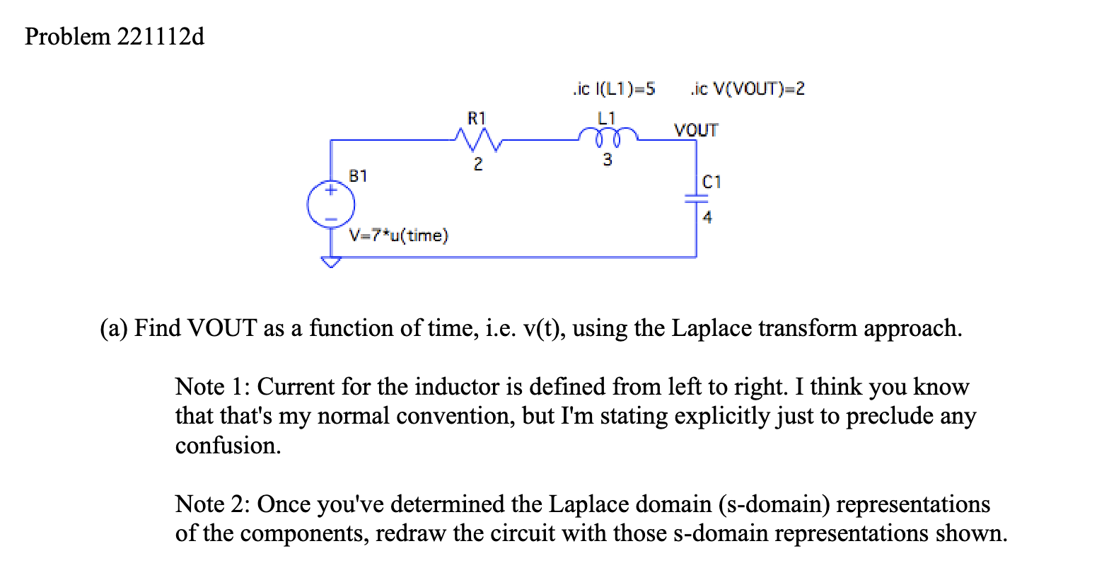 Problem 2 2 1 1 1 2 d ( a ) Find VOUT as a