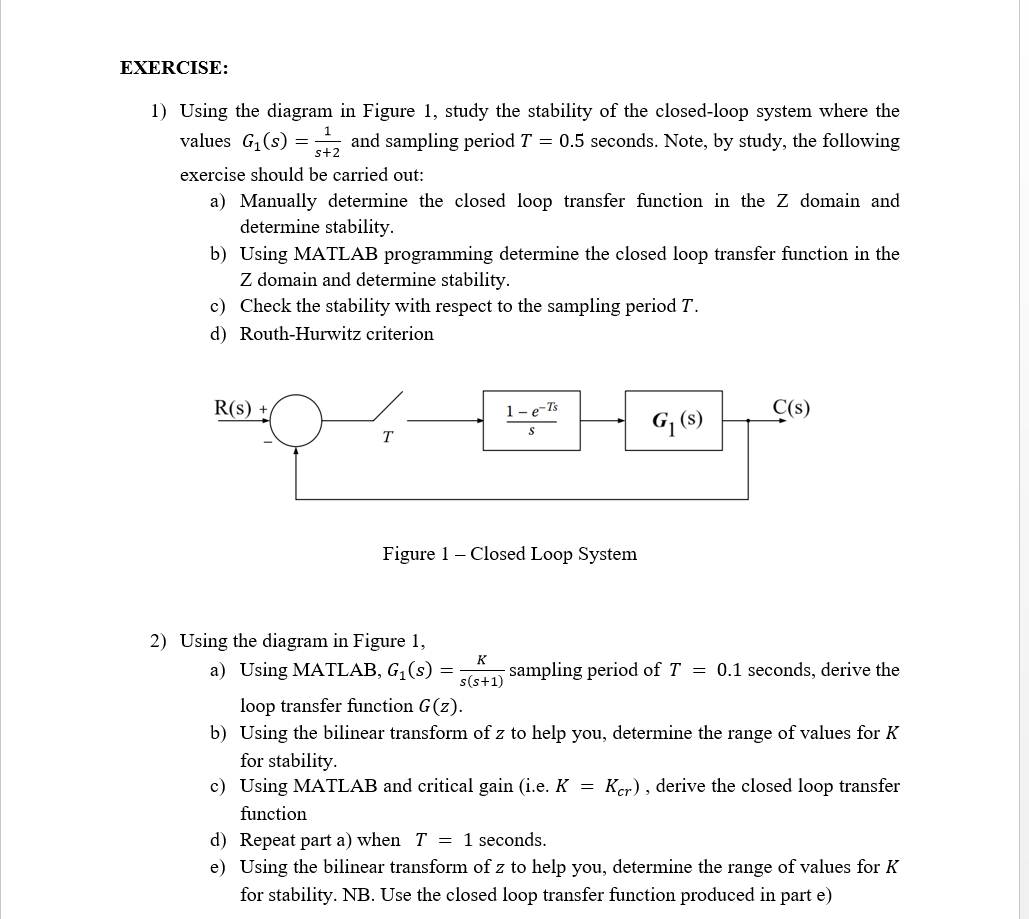 EXERCISE: 1 ) Using the diagram in Figure 1 ,