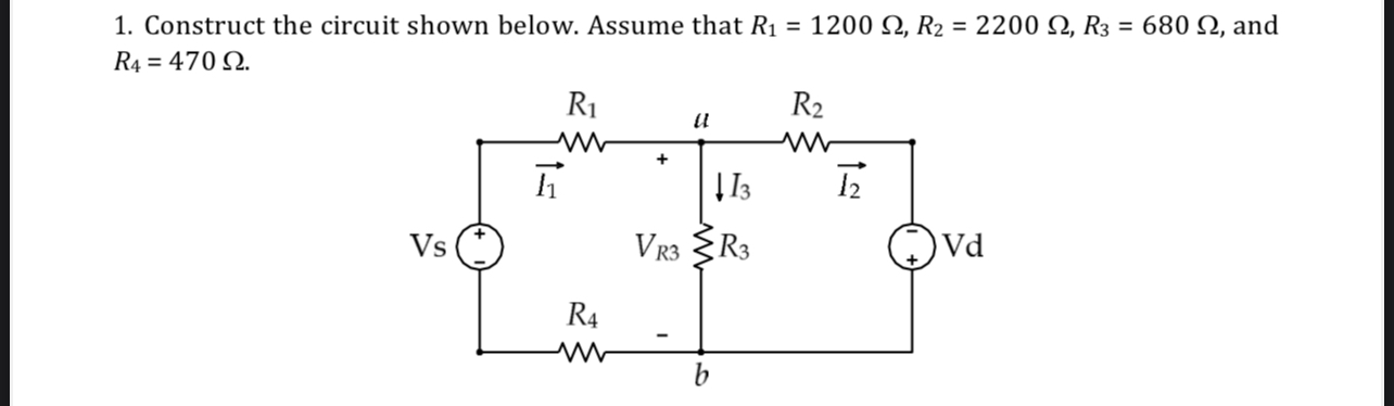 Construct the circuit shown below. Assume that R
