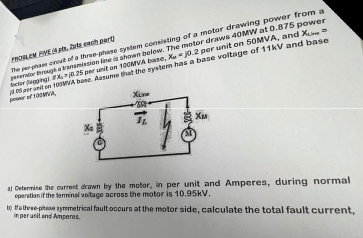 The per - phase circuit of a three - phase system