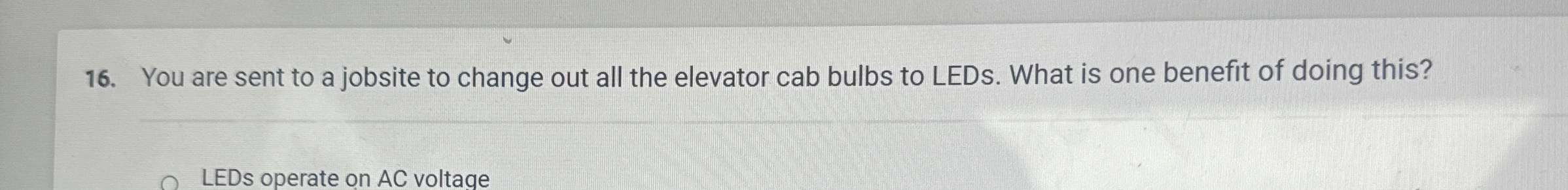 You are sent to a jobsite to change out all the