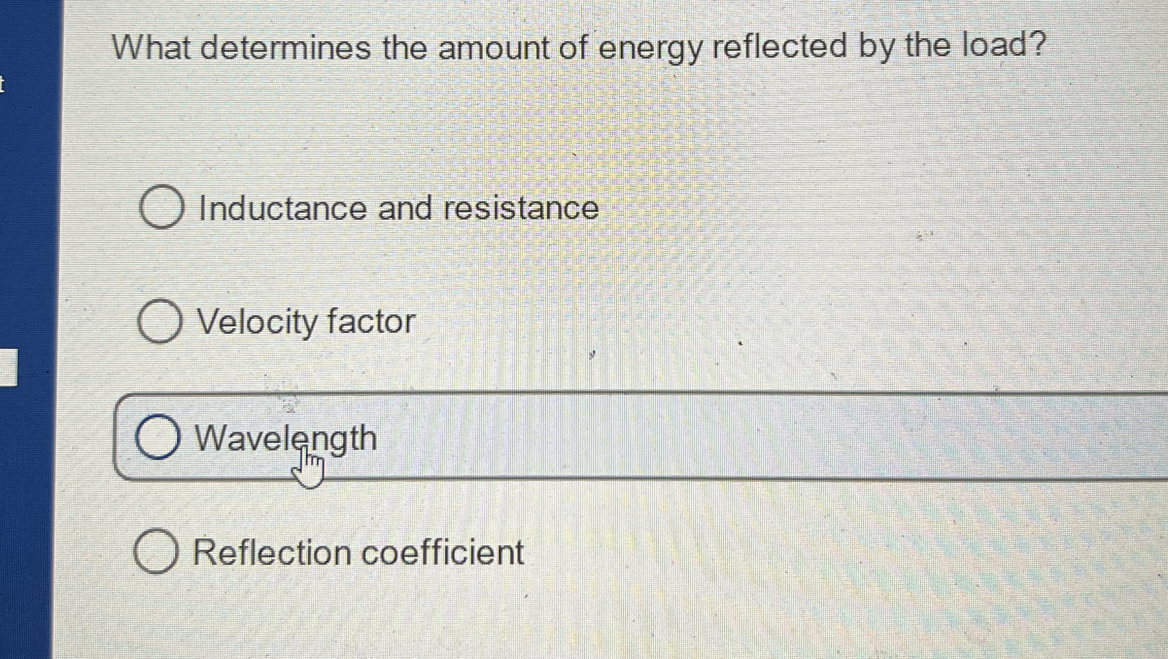 What determines the amount of energy reflected by