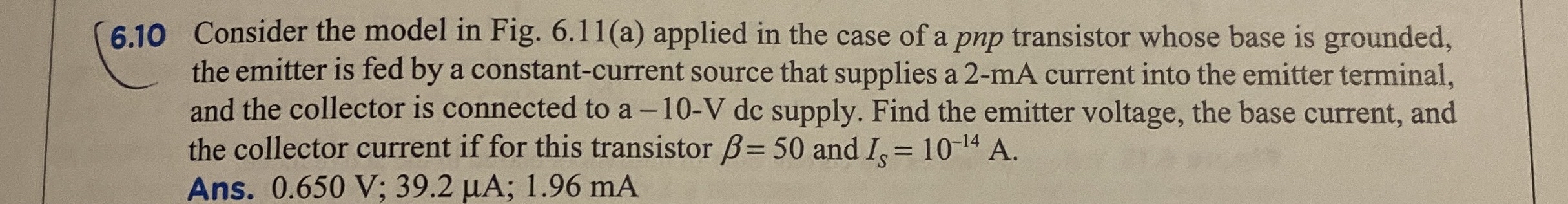 ( 6 . 1 0 Consider the model in Fig. 6 . 1 1 ( a