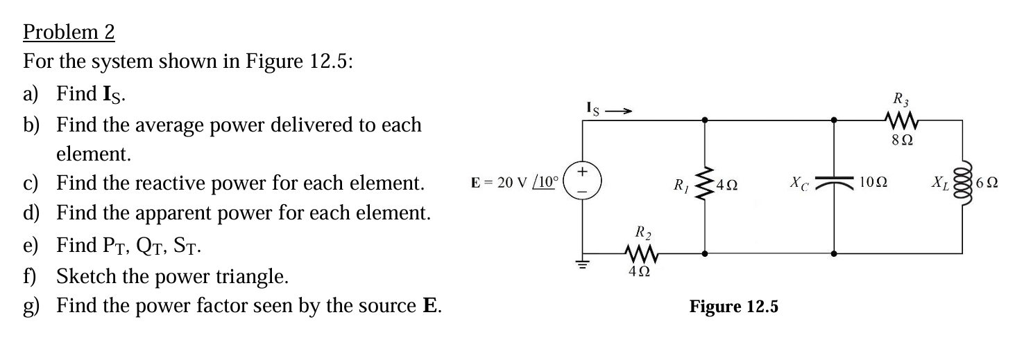 Problem 2 For the system shown in Figure 1 2 . 5