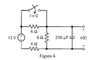 The circuit of Figure 4 is in a steady state