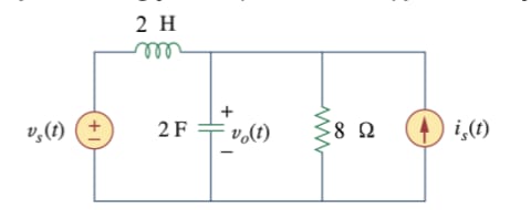 Solve this circuit with state variables method.