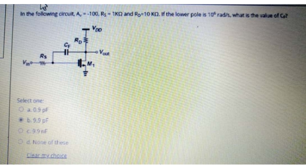 In the following circuit, A = - 1 0 0 , R 5 = 1 K