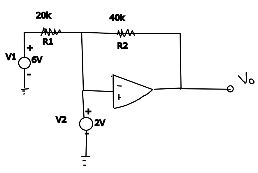 Find V _ 0 and the current in mA that passes