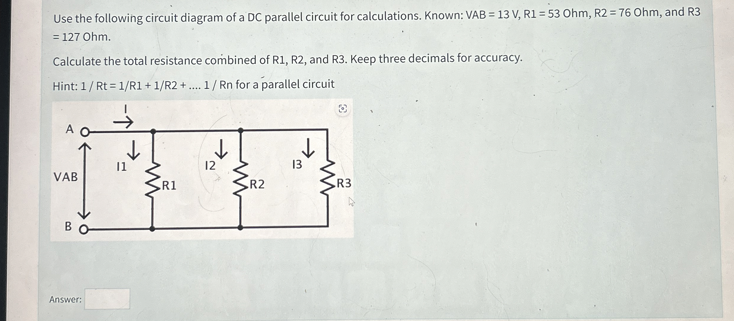 Use the following circuit diagram of a DC