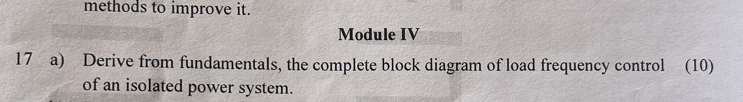 1 7 a ) Derive from fundamentals, the complete