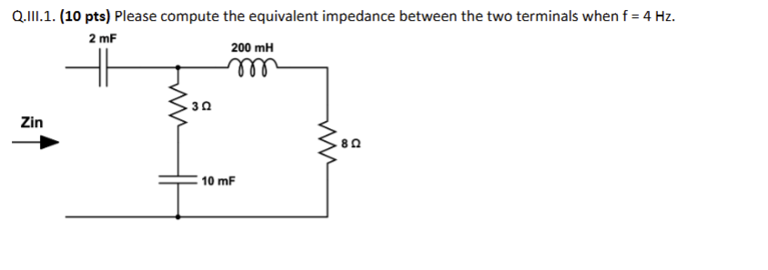 Q . III . 1 . ( 1 0 pts ) Please compute the