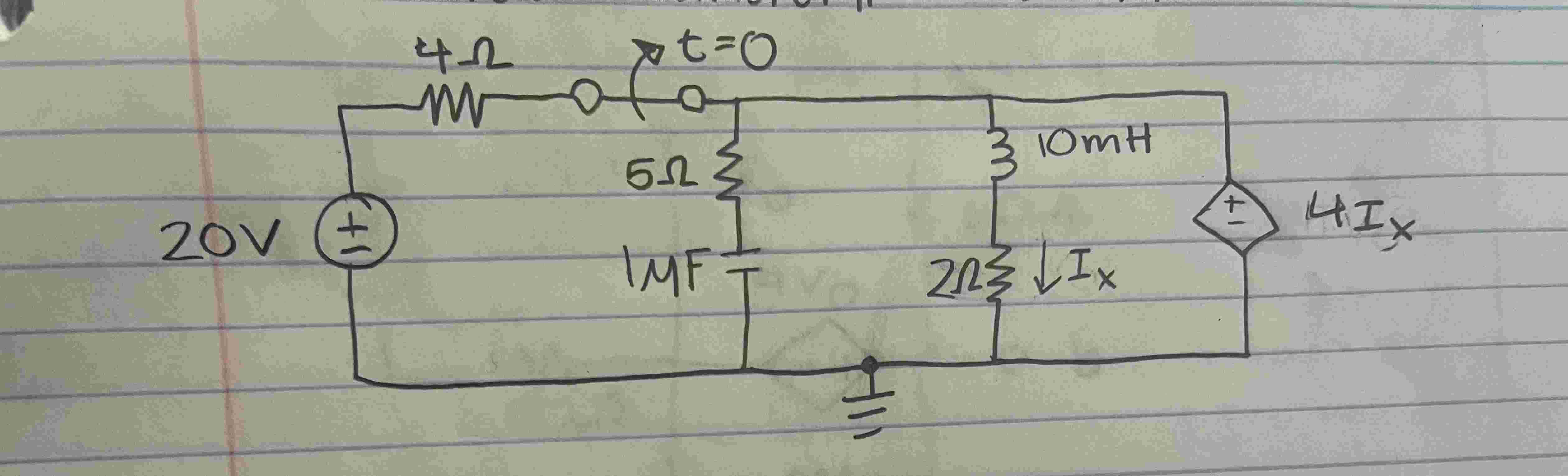 plot the response of a voltage and current in the