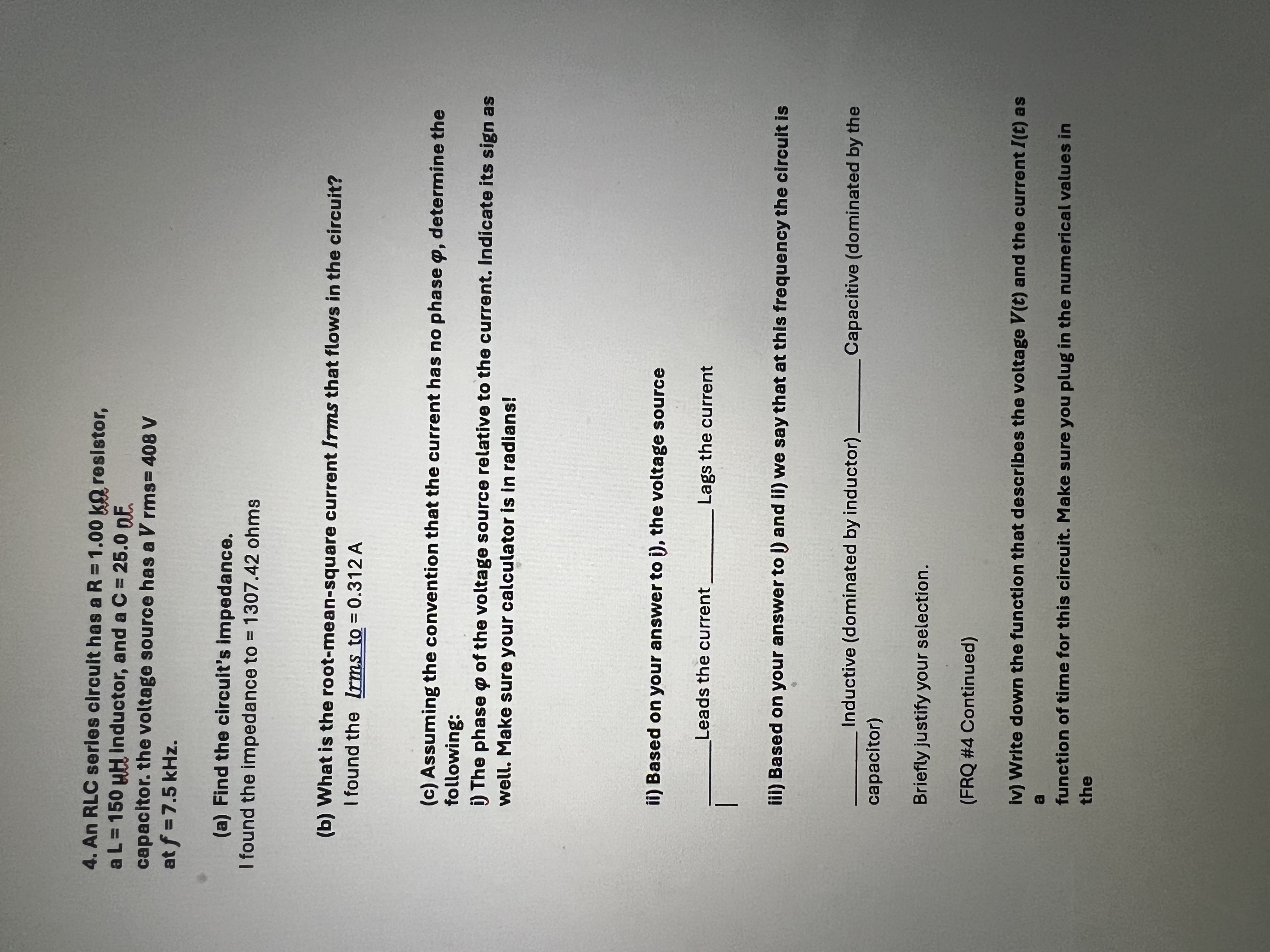 ( I found part a . and b . but i need help with c