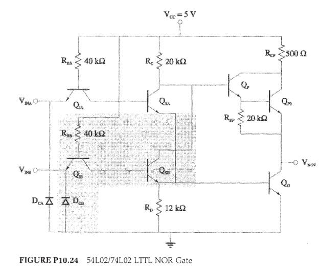 For the circuit given below a ) ( 2 5 pts ) .