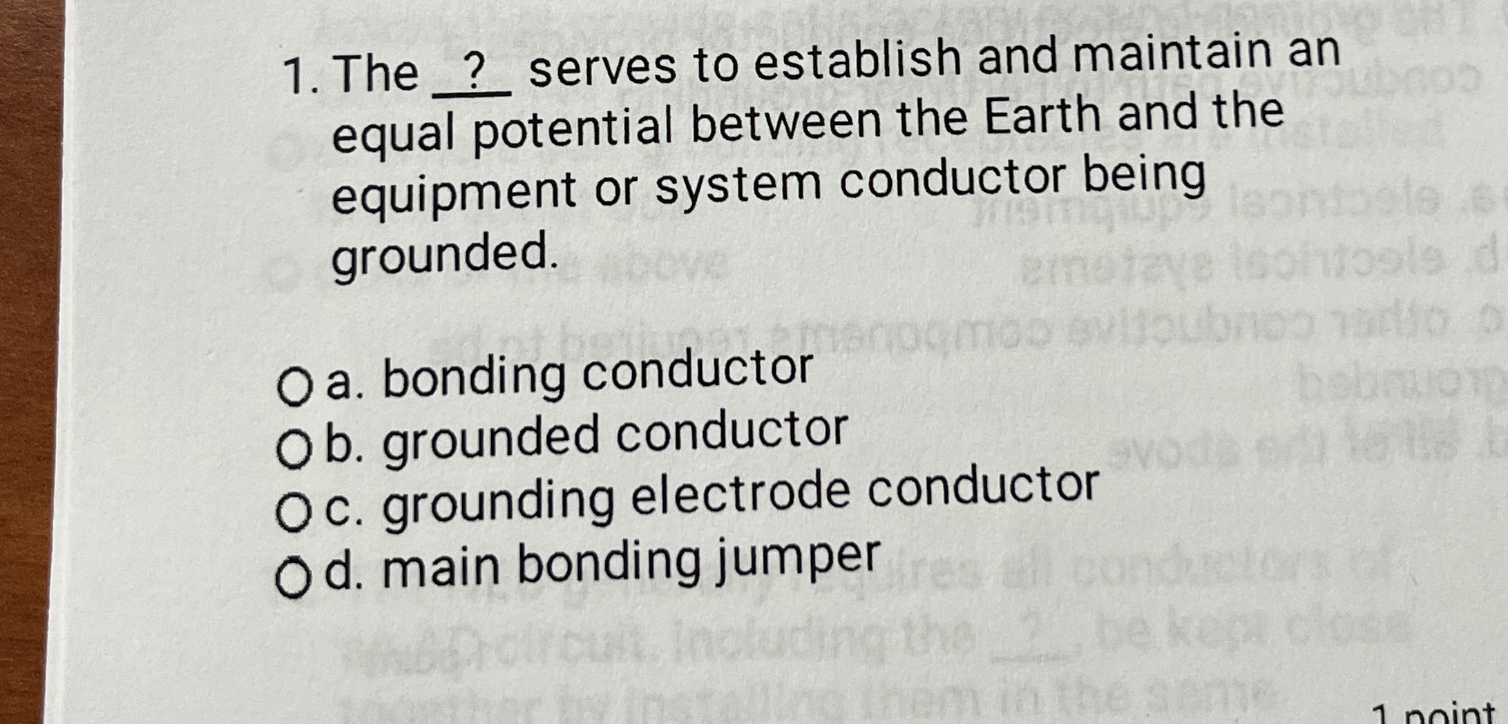 The q , serves to establish and maintain an equal