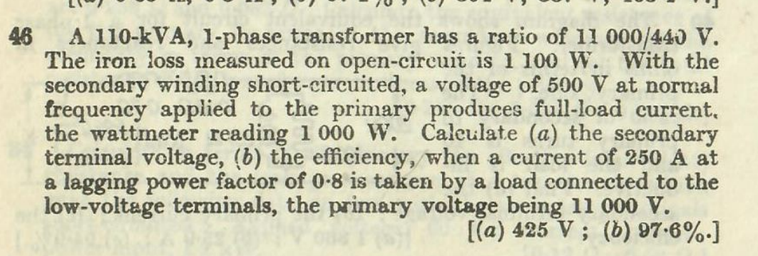 4 6 A \ ( 1 1 0 - \ mathrm { kVA } , 1 \ ) -