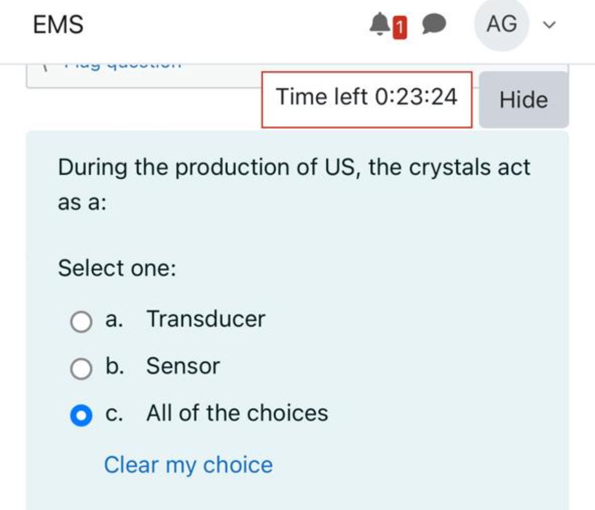 EMS During the production of US , the crystals