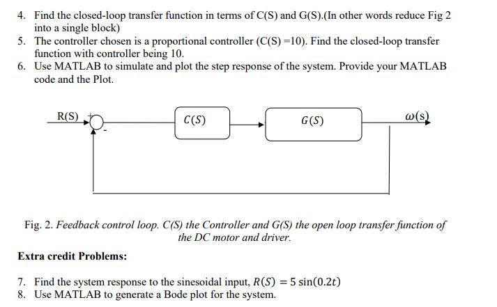 4 . Find the closed - loop transfer function in