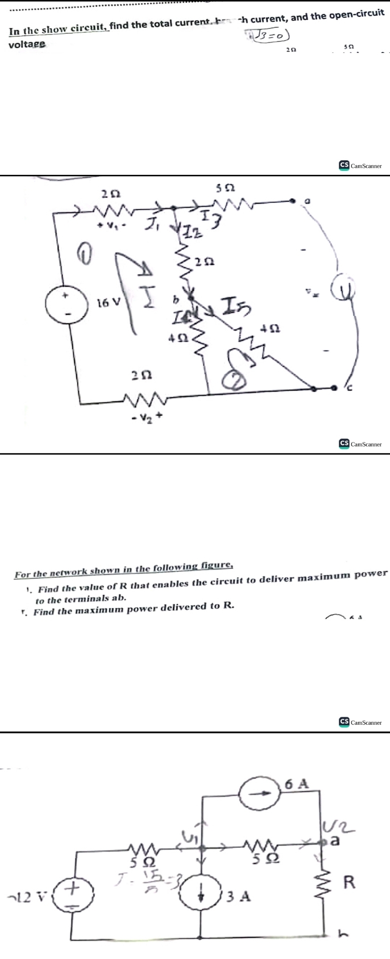 answer all parts with explanation In the show