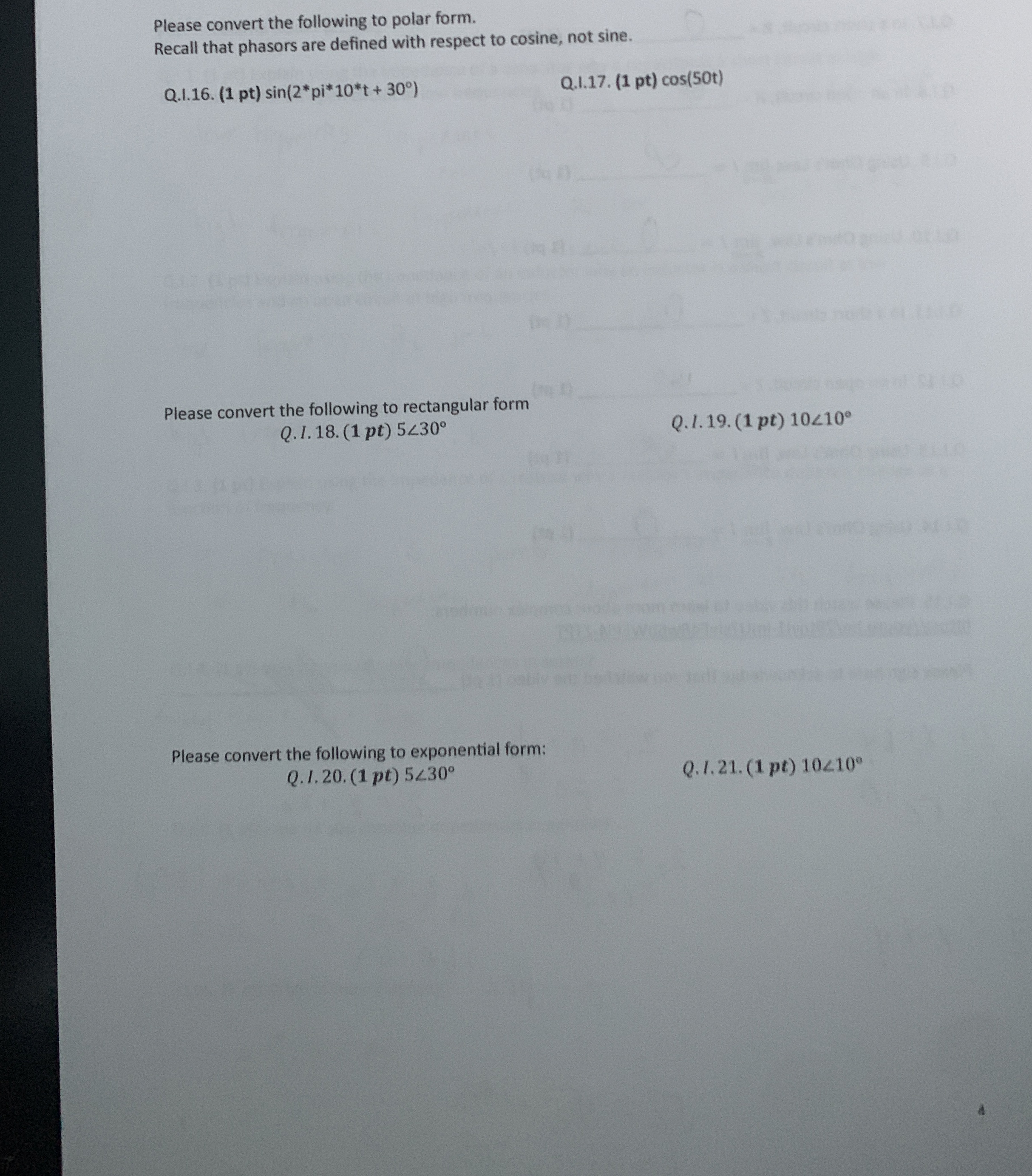 Please convert the following to polar form.