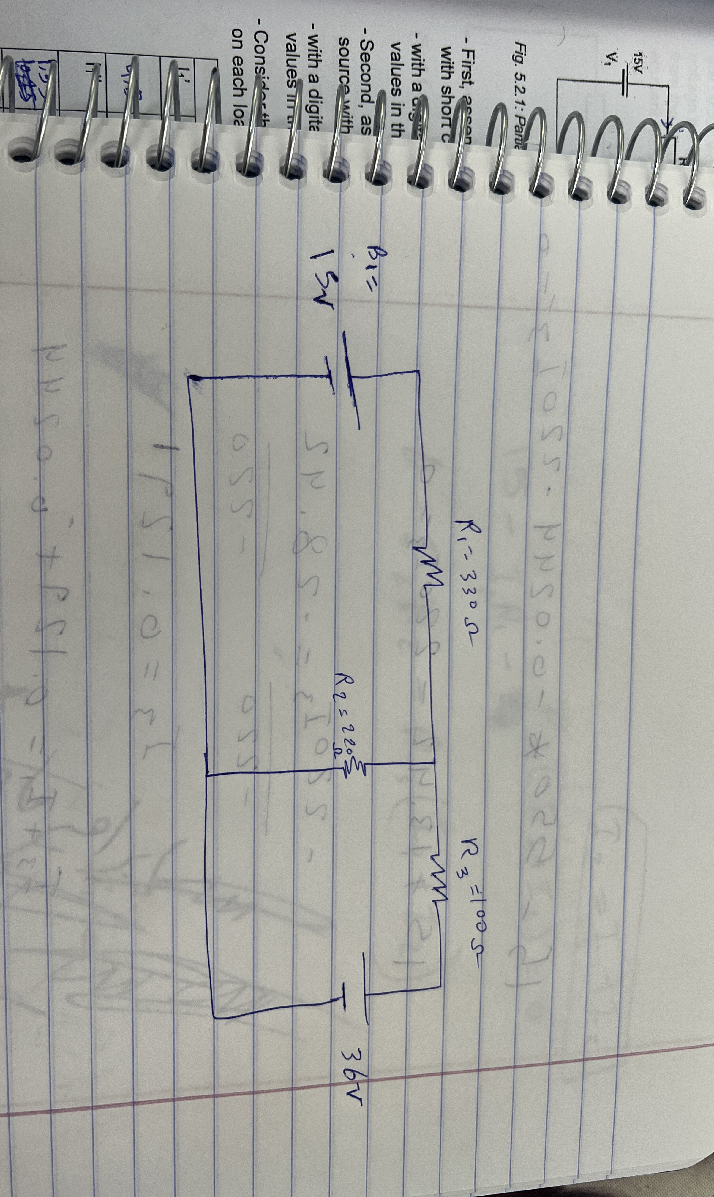 Using kirchhoff theorems to solve the circuit B 1
