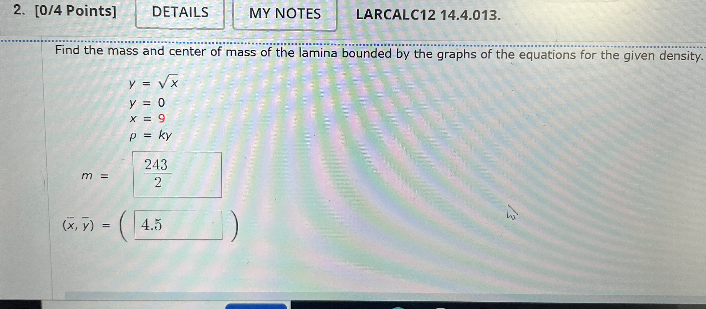 [ 0 / 4 Points ] LARCALC 1 2 1 4 . 4 . 0 1 3 .