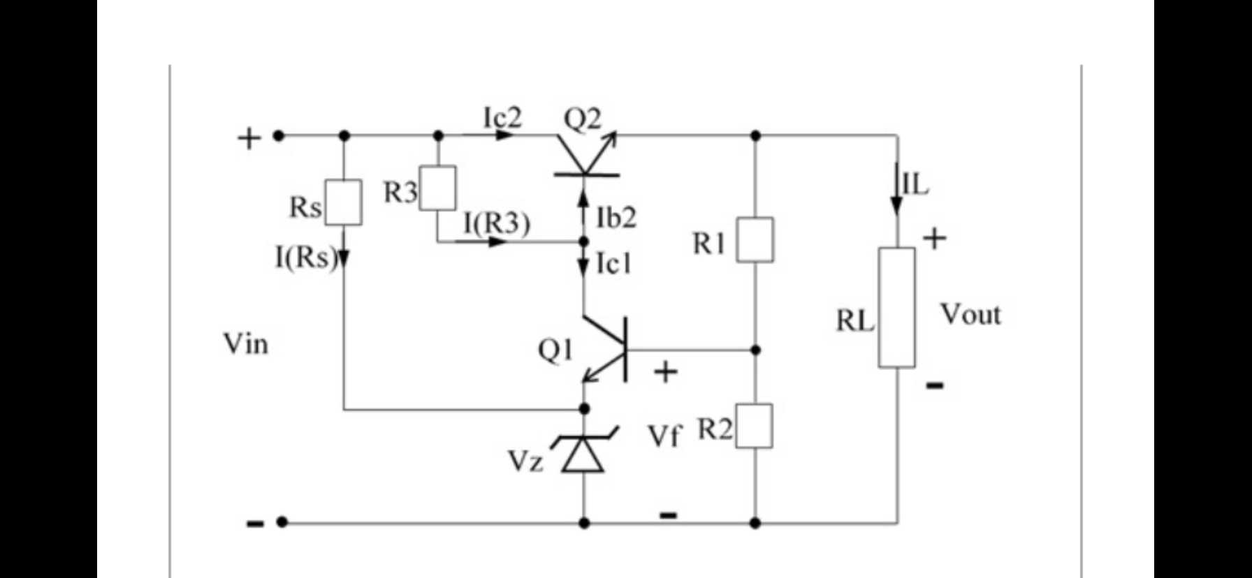 The circuit given in the following Figure is a