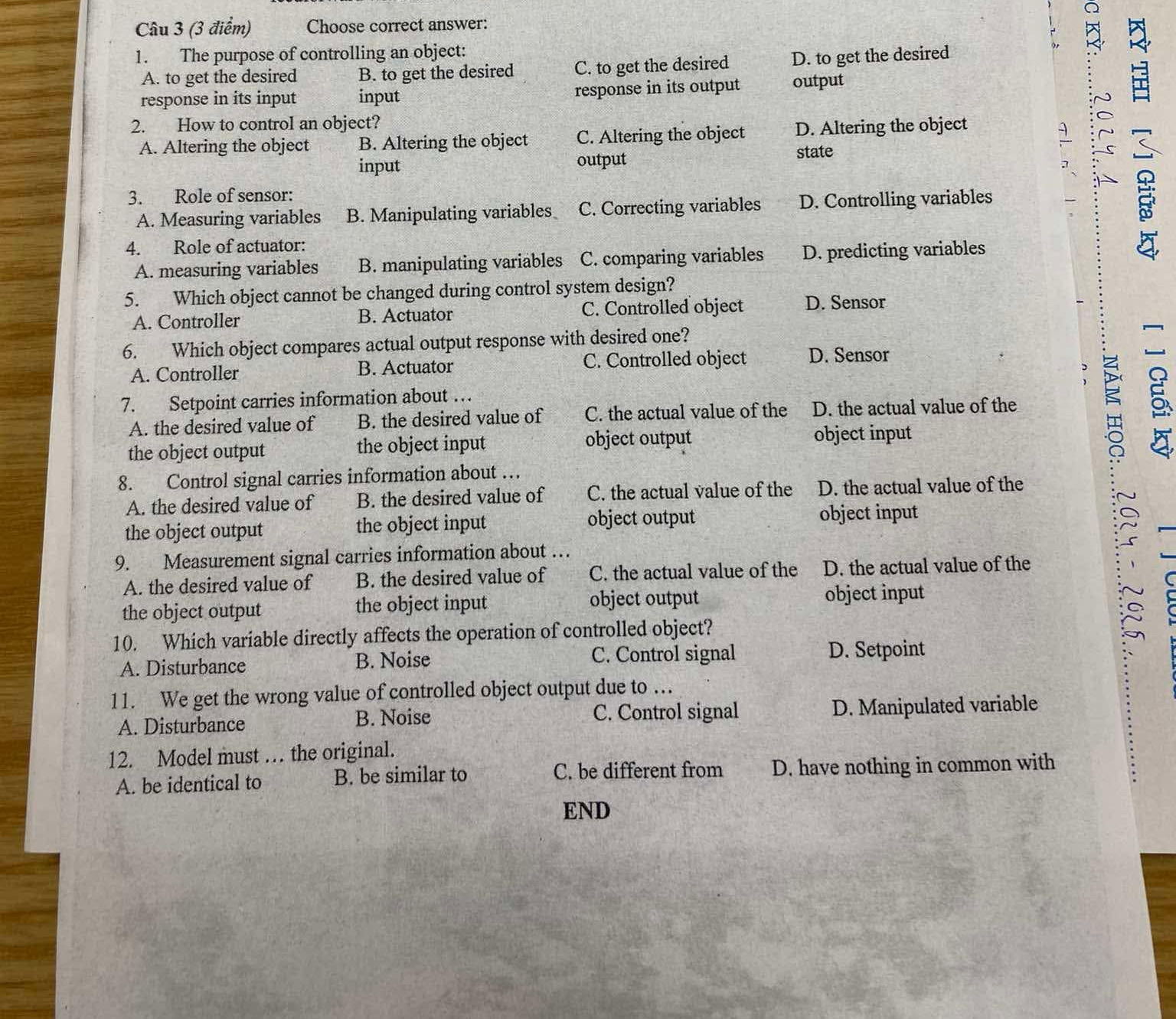 C u 3 ( 3 i m ) Choose correct answer: The