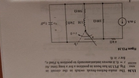 1 3 . 1 6 The make - before - break switch in the