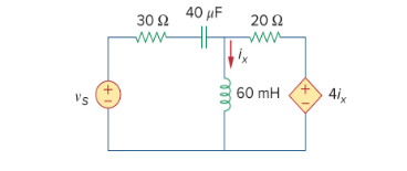 In the circuit below find the complex power